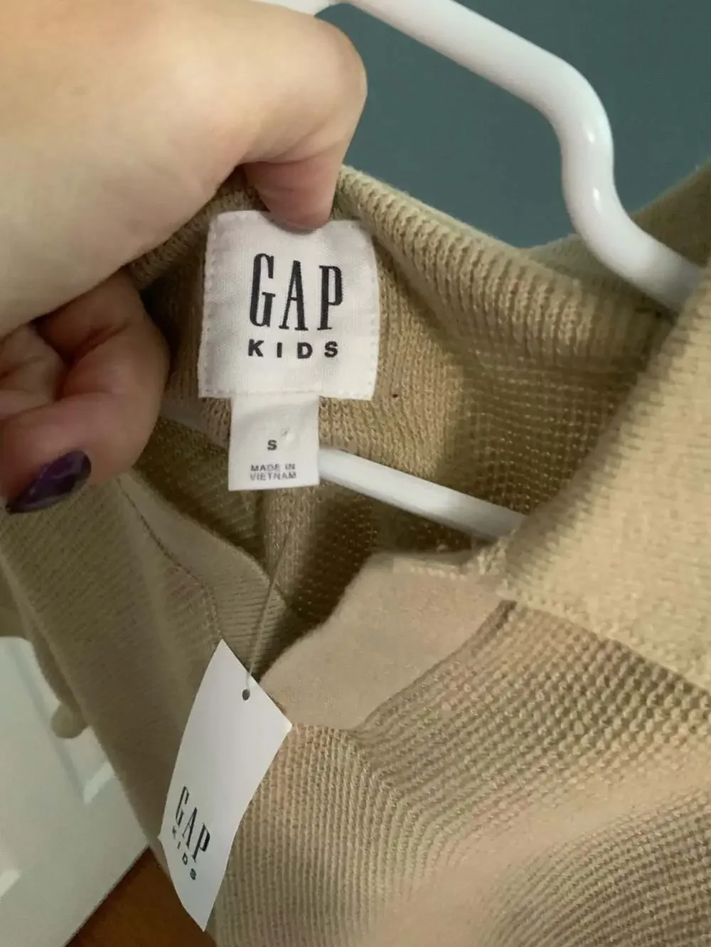 Gap Kids Knit Polo Size Girls Size S Tan Cotton Sweater Shirt